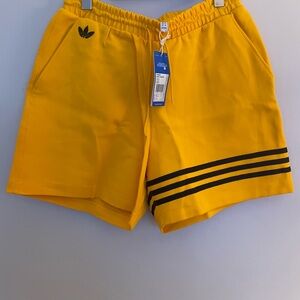 Adidas Men's Bright Yellow Shorts